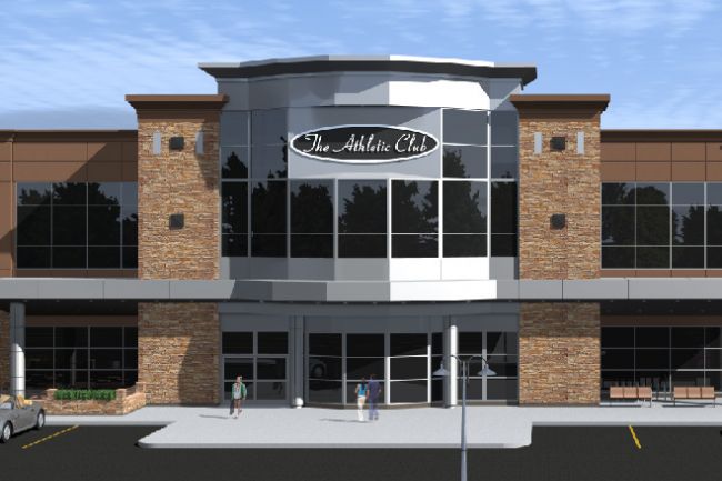 The Athletic Club Exterior Rendering